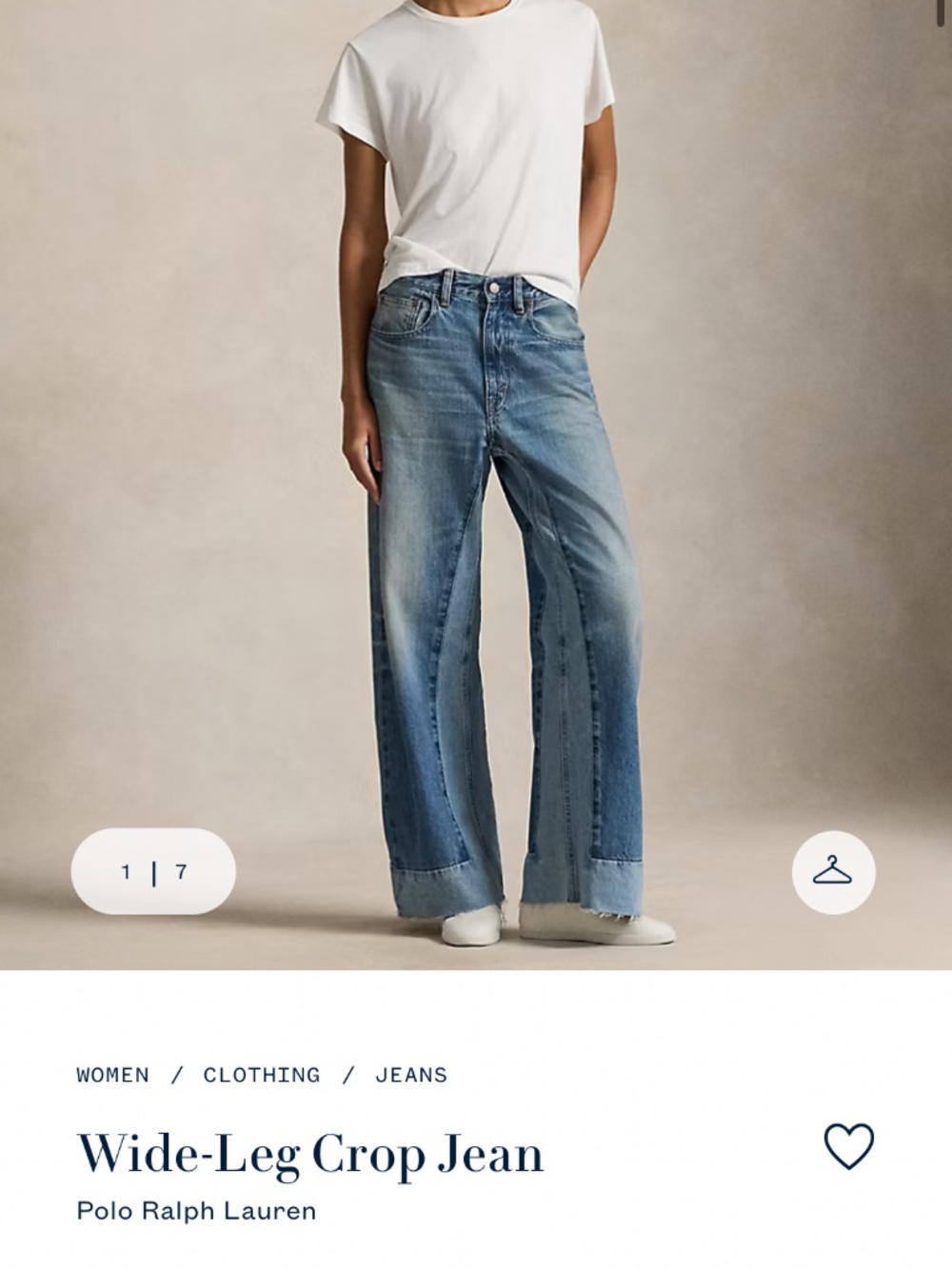 Polo Ralph Lauren - Wide Leg Crop Jean